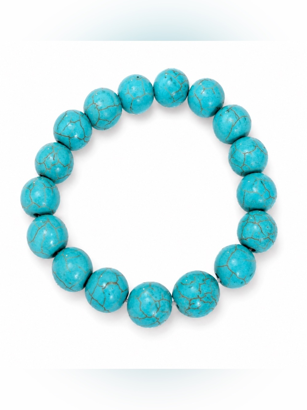 Turquoise Beaded Stretch Bracelet - Women Jewelry
